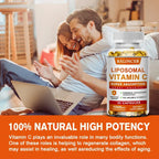 Liposomal Vitamin C Supplement - Easily Absorbed, Fat-Soluble Vitamin C, Antioxidant, Support Immune System, Promote Skin Health - Path to Self-Improvement
