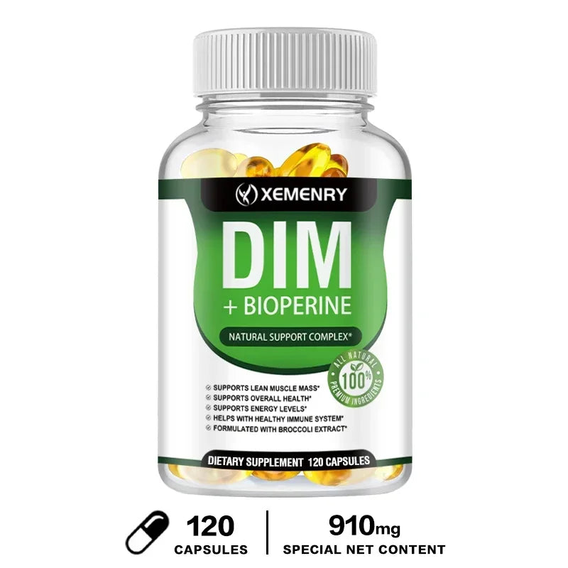 Xemenry DIM Supplement with Piperine 120 Capsules