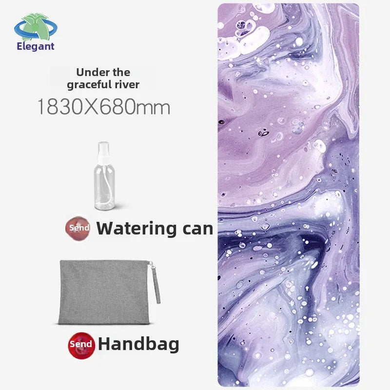 Chamois Yoga Mat Collapsible Portable Suede Yoga Towel Dance Movement Fitness Jump Rope Non-slip Floor Mat Exercise Mat  Gym Mat - Path to Self-Improvement