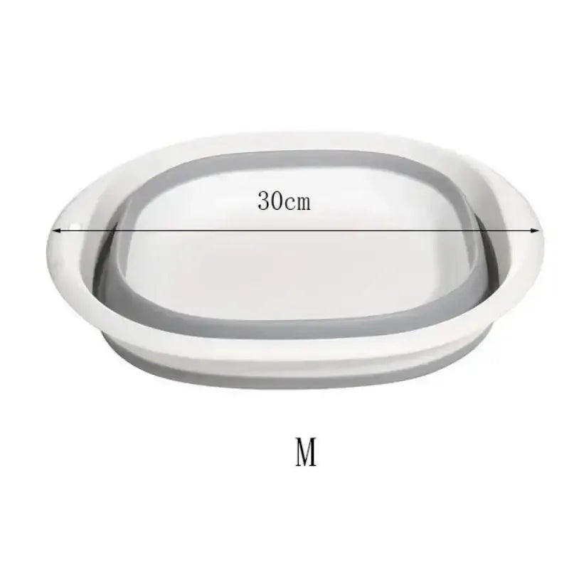 1pc Collapsible Foot Bath Basin For Soaking Feet Thickened PlasticBucket