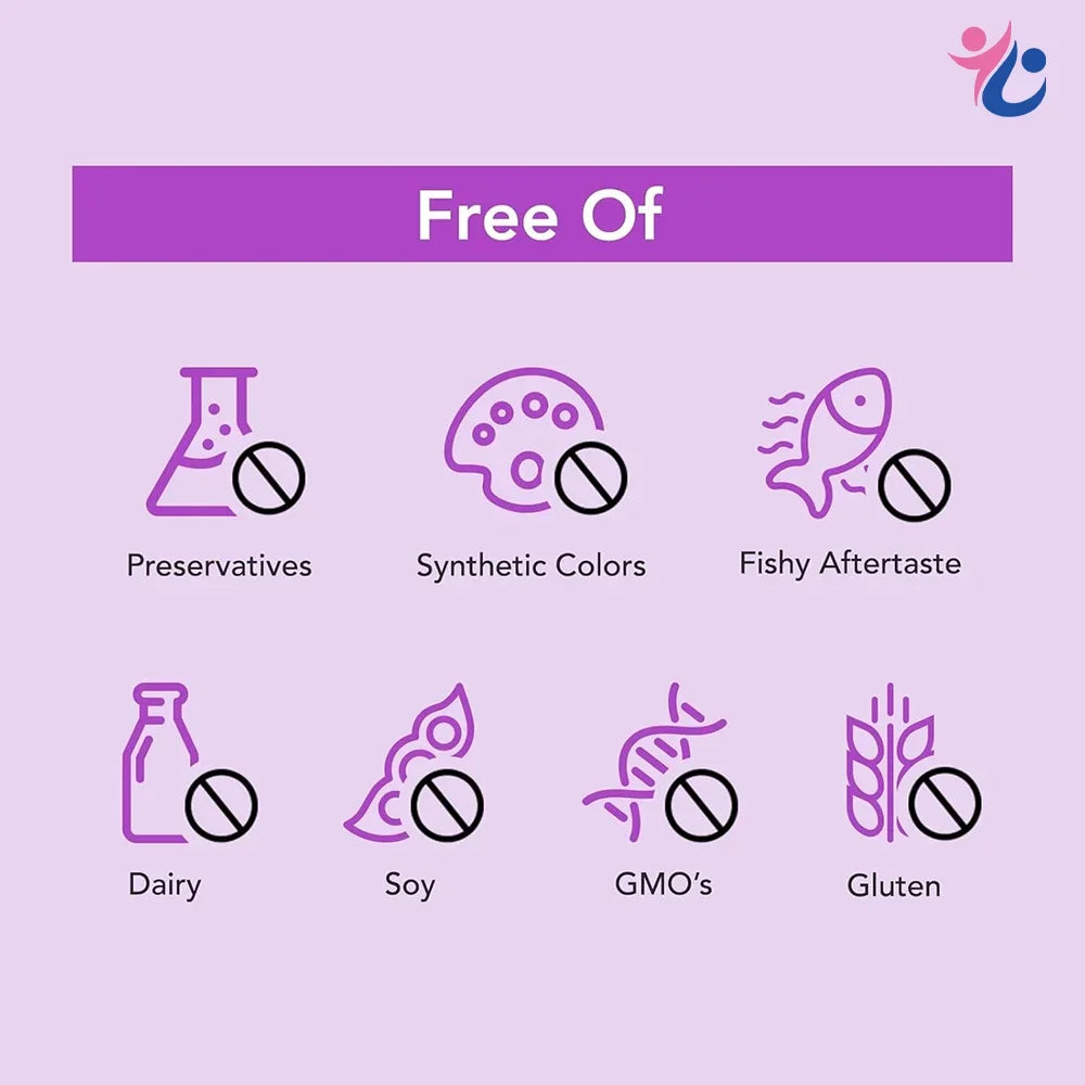 Prenatal Vitamin + DHA, Omega 3 Fish Oil with DHA & EPA for Brain Development & Nervous System Suppor, Non-GMO