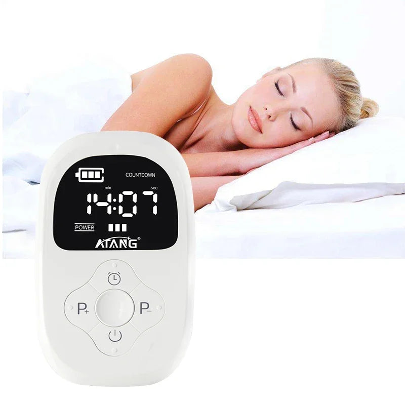 CES Insomnia Device Anxiety Head Pain Cranial Sleep Aid Device Clip Ear Fast Sleep Eelectrotherapy  Instrument