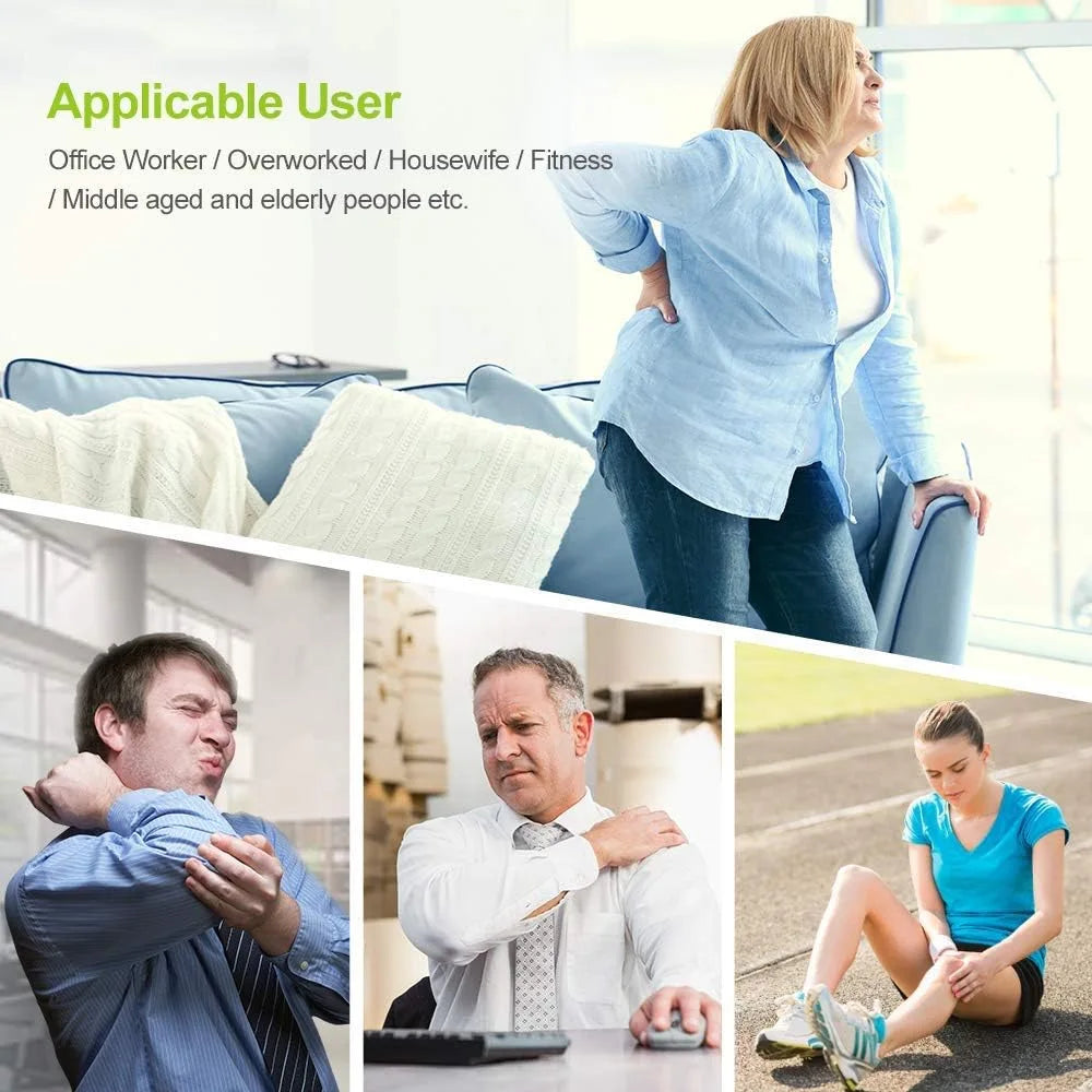 EMS Muscle Stimulator TENS-EMS Machine for Home Use,Muscle Toning Device &Recovery Massager with Electrodes Pads for Pain Relief