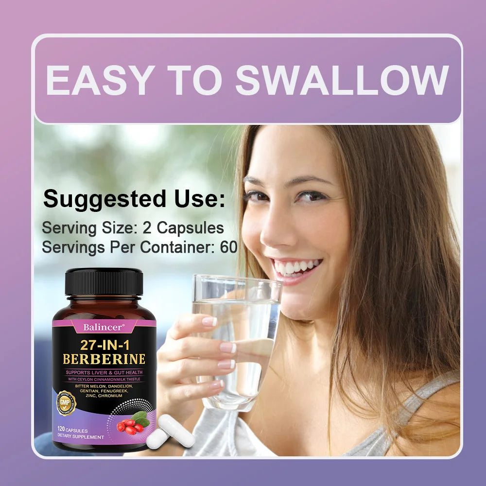Berberine with Ceylon Cinnamon Capsule, Antioxidant Immune System, Health and Gastroenteric Function, Supports Heart Health