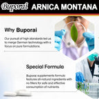 Arnica Montana Capsules - Suitable for Bruises and Swelling, Relieves Pain, Improves Mood, and Boosts Immunity - 120 Capsules - Path to Self-Improvement