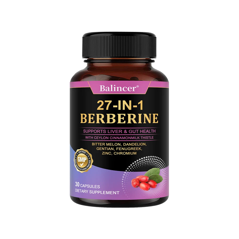 Berberine Dietary Supplement - with Ceylon Cinnamon,Metabolism, Healthy Weight Management, Circulatory Health,Immune System