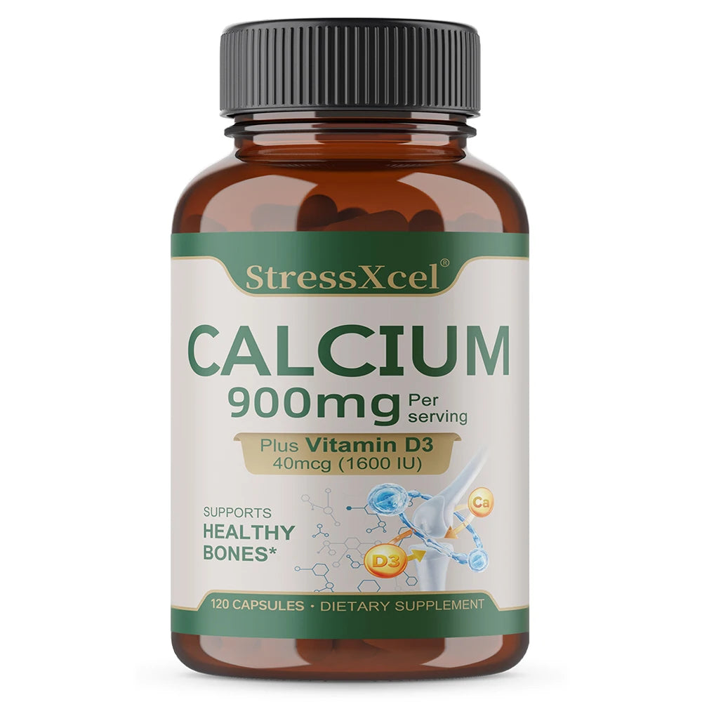 Calcium+Vitamin D3 for Best Absorption-Supports Immune Health,Bones & Teeth,Support Cardiovascular Health,Improve Sleep Quality‌
