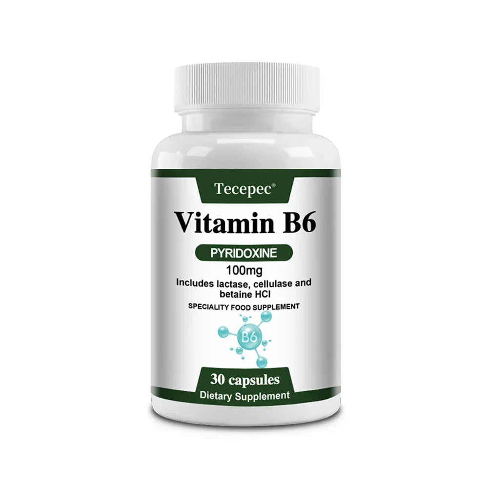 Vitamin B6 Supplements - Supports The Immune System, Nervous System, Energy Metabolism, Healthy Mood - Path to Self-Improvement