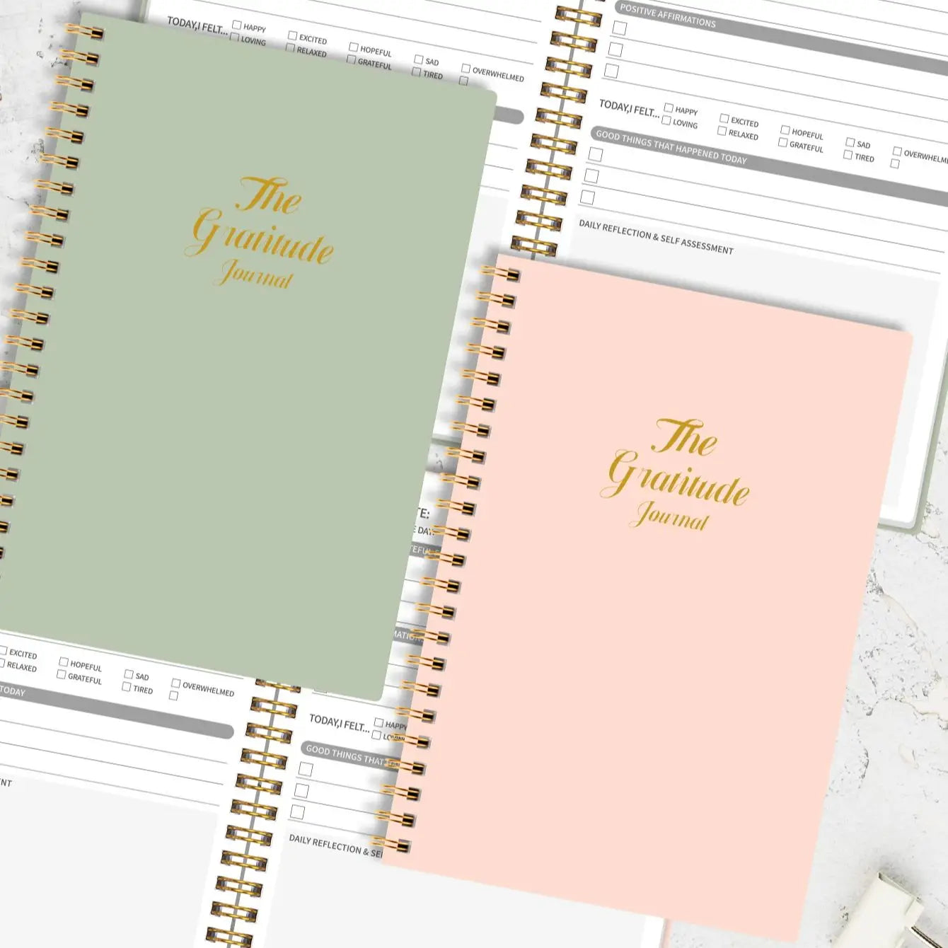 Gratitude Journal - Daily Mood Tracker & Positivity Planner - Path to Self-Improvement