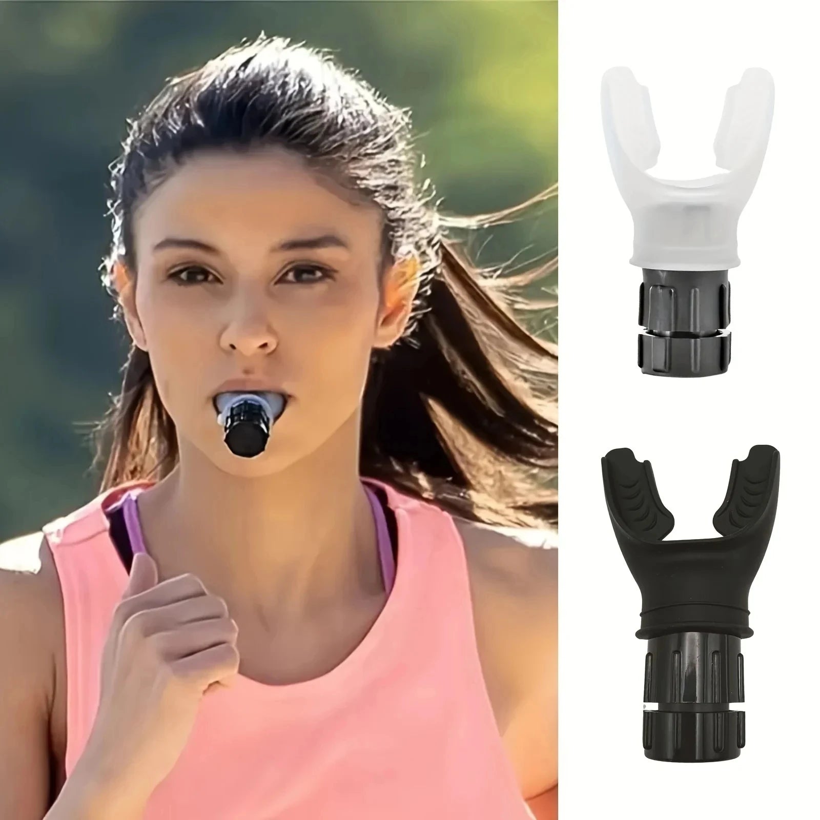 Breathing Trainer Abdominal Respiratory Muscles Portable Lightweight Lung Exerciser Compact Silicone Breathing Exercise Device