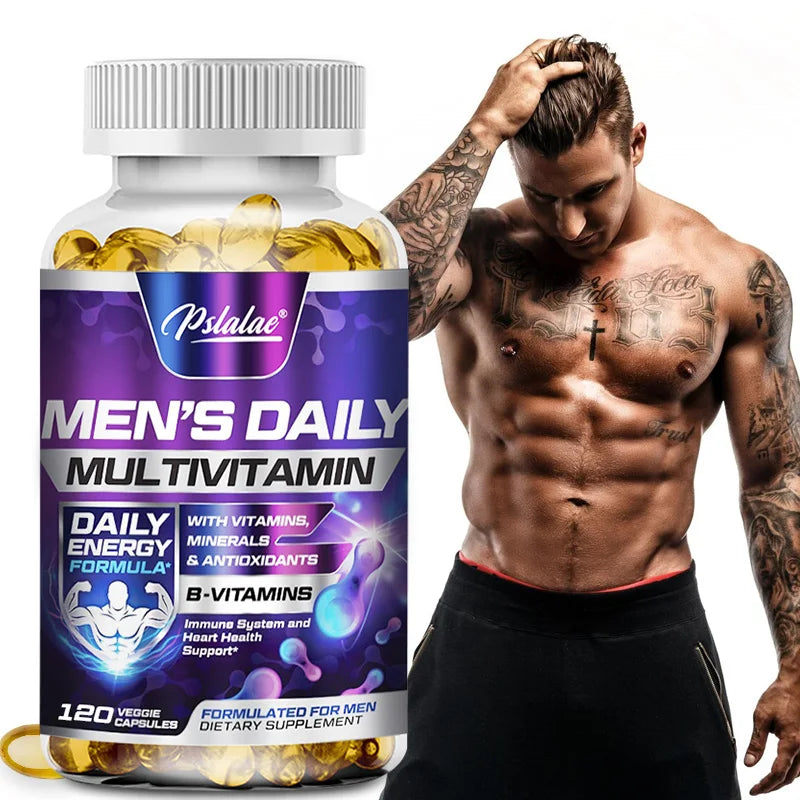 Men's Daily Multivitamin Supplement - Provides Cognitive Brain Health, Energy and Stamina, and Muscle Mass - Path to Self-Improvement