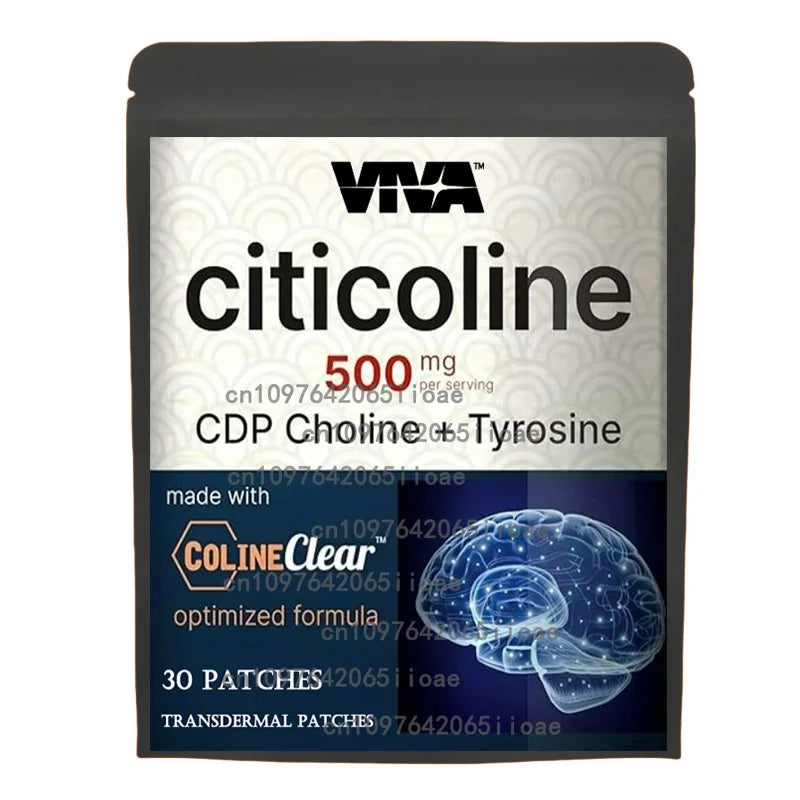 30 Patches Citicoline CDP CholineTransdermal Patches – Promotes Brain Health, Memory, & Focus - Path to Self-Improvement