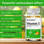 Vitamin C 1000mg - with Citrus, Rose hips,Immune System & Collagen High Potency Fat Soluble Ascorbic Acid Supplement - Path to Self-Improvement
