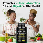 Prebiotics and Probiotics Capsules - Supports Gut Health, Digestion, Metabolism, and Weight Management, Regulating Emotions