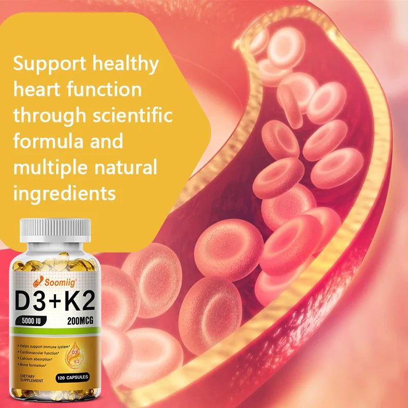 Vitamin K2 MK-7 Supplement - Supports Immune Function, Joint & Heart Health, Superior Absorption, Boosts Energy, Non-GMO - Path to Self-Improvement