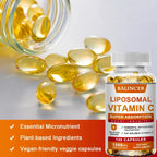 Liposomal Vitamin C Supplement - Easily Absorbed, Fat-Soluble Vitamin C, Antioxidant, Support Immune System, Promote Skin Health - Path to Self-Improvement
