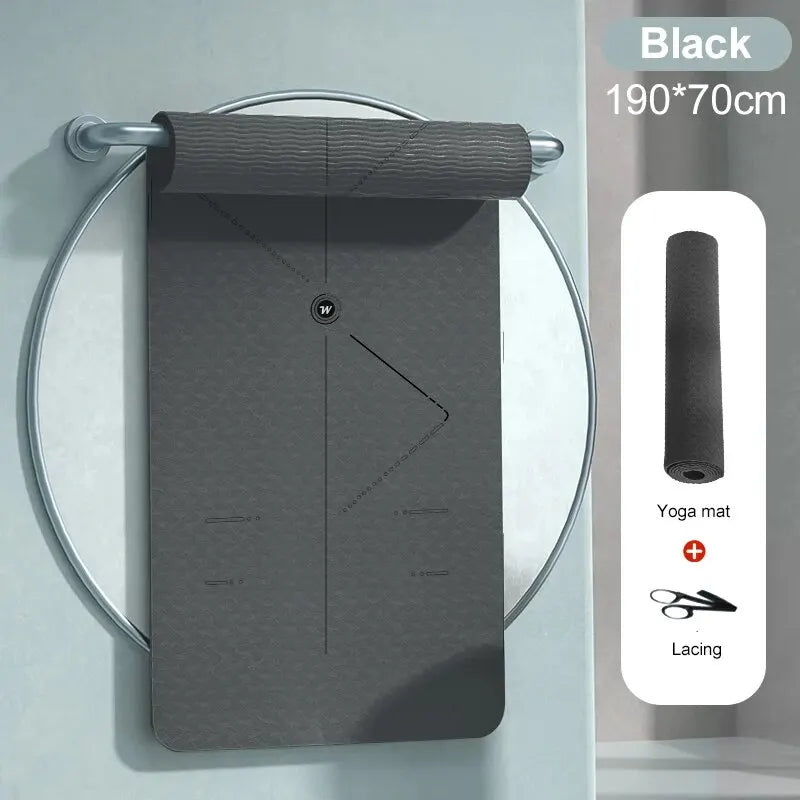 190CM Non Slip Yoga Mat Durable Gym Fitness Mat Tasteless