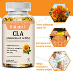 CLA Supplement 1000mg, 80% Active Conjugated Linoleic Acid for Women and Men, Support Weight Management & Fitness Goals, Non-GMO