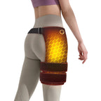 Cordless Heated Hip Support Brace with Massager for Sciatica Pain Relief Lower Back Therapy Hip Heating Pad for Physical Healing - Path to Self-Improvement