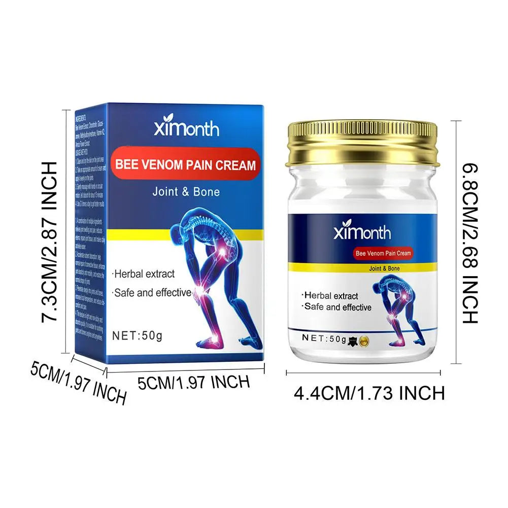 3pcs Bee Joint Pain Care Cream Relieve Lumbar and Knee Muscle Soreness Tratamiento Arthritis Sciatica Health Care - Path to Self-Improvement