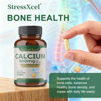 Calcium+Vitamin D3 for Best Absorption-Supports Immune Health,Bones & Teeth,Support Cardiovascular Health,Improve Sleep Quality‌