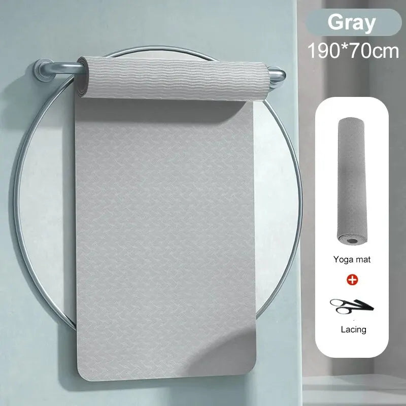 190CM Non Slip Yoga Mat Durable Gym Fitness Mat Tasteless