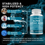 Alpha-lipoic Acid Capsules For Improve Glucose Metabolism Insulin Nervous Liver Have Anti-aging Beauty Weight Management Effects