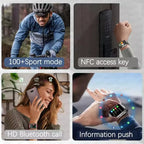 NEW Air Pump Airbag Blood Pressure Accurate Diagnosis Smart Watch ECG Temp Blood Fat Uric Acid Men Three High Monitor Smartwatch - Path to Self-Improvement