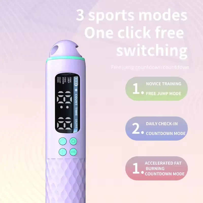 New rechargeable USB Electronic Technology Jump Rope Wire Rope Adjustable Jump Rope Trainer Digital Wireless Calorie Counter