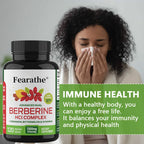 Berberine with Cinnamon, Bitter Melon Supplement - for Immune System, Digestive Health, Body Management & Energy Production