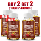 Berberine Capsules, with Ceylon Cinnamon, Support Heart Health, Immune System, Healthy GI & Cholesterol, Gluten-Free, Non-GMO