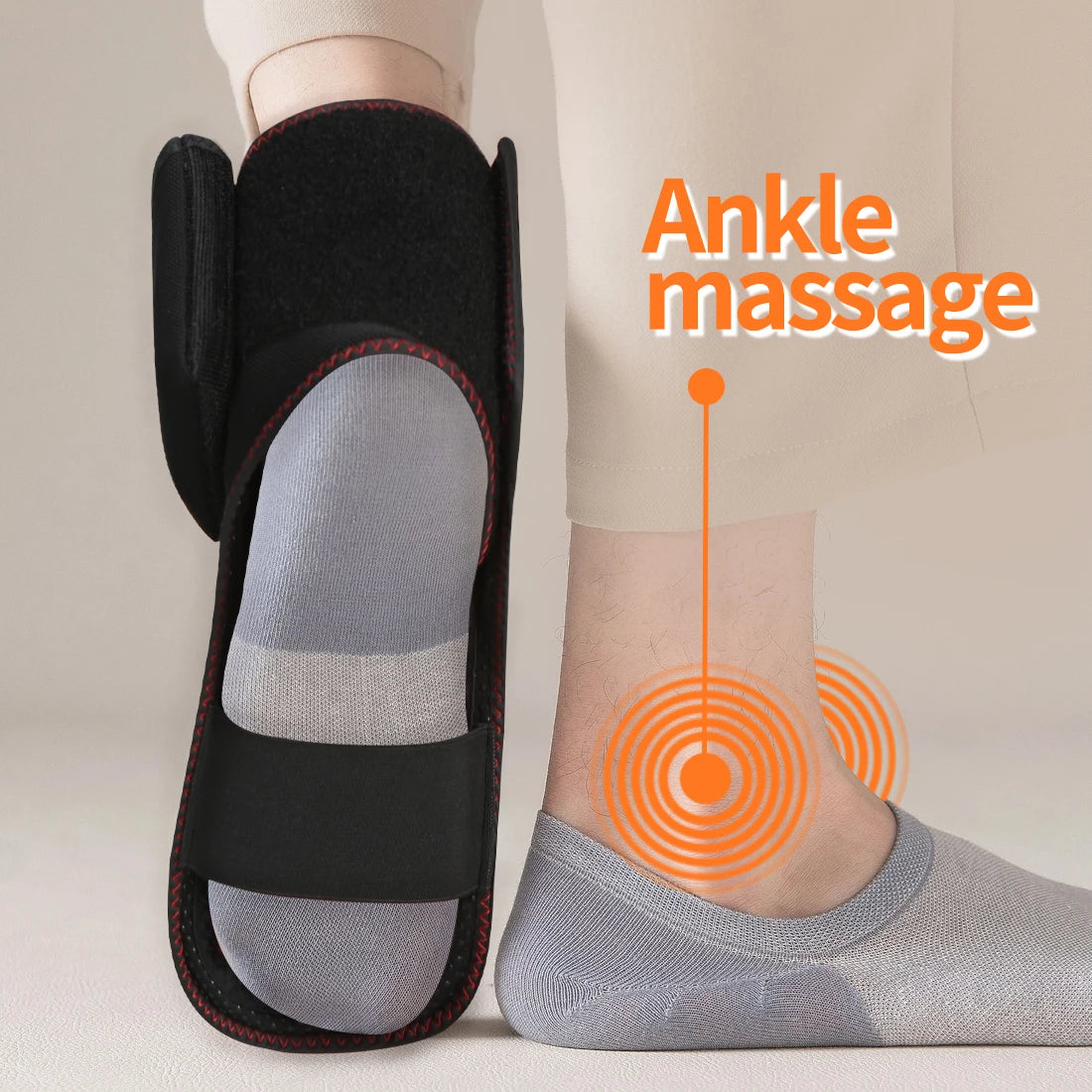 Wireless Ankle Heating Pad Electric Vibration Massage Heated Foot Hand Wrap for Wrist Ankle Rechargeable Heating Wristband Brace - Path to Self-Improvement