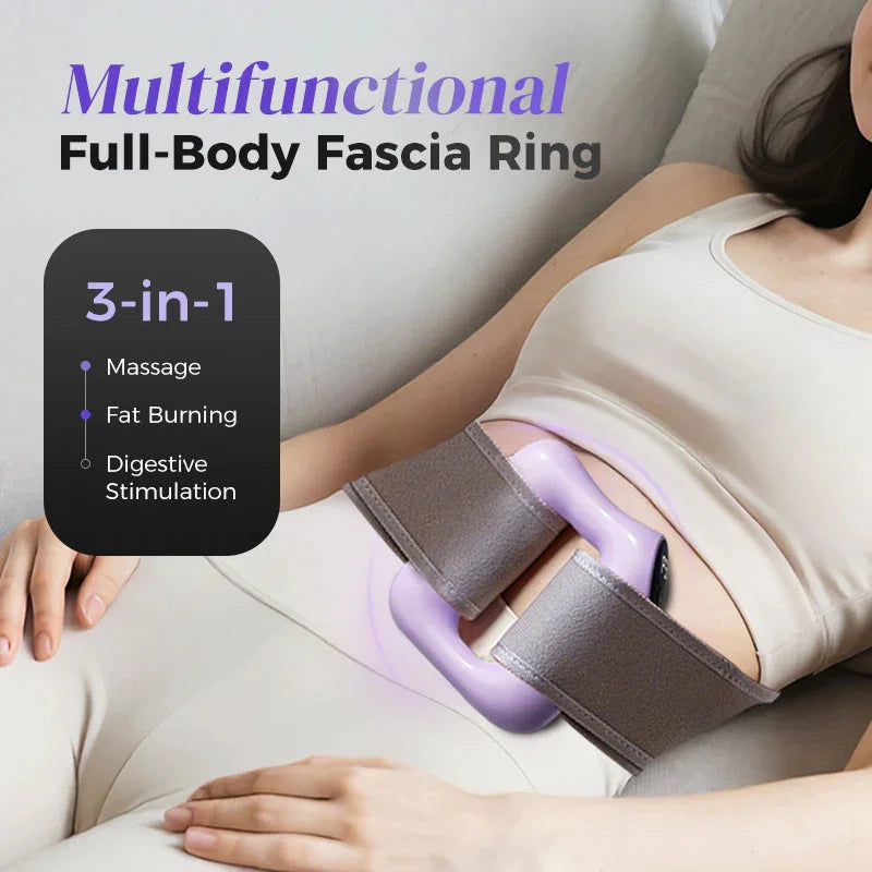 Multifunctional Full-Body Fascia Ring,Fascia Gun Massage Ring With Belt For Fat Burning&Shaping Weight Loss Body Shaping Instrum - Path to Self-Improvement