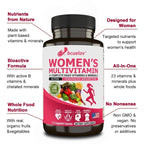 Women's Multivitamin Multimineral Supplement - Magnesium Biotin Calcium Zinc Selenium - Supports Joints Skin Nails - Path to Self-Improvement