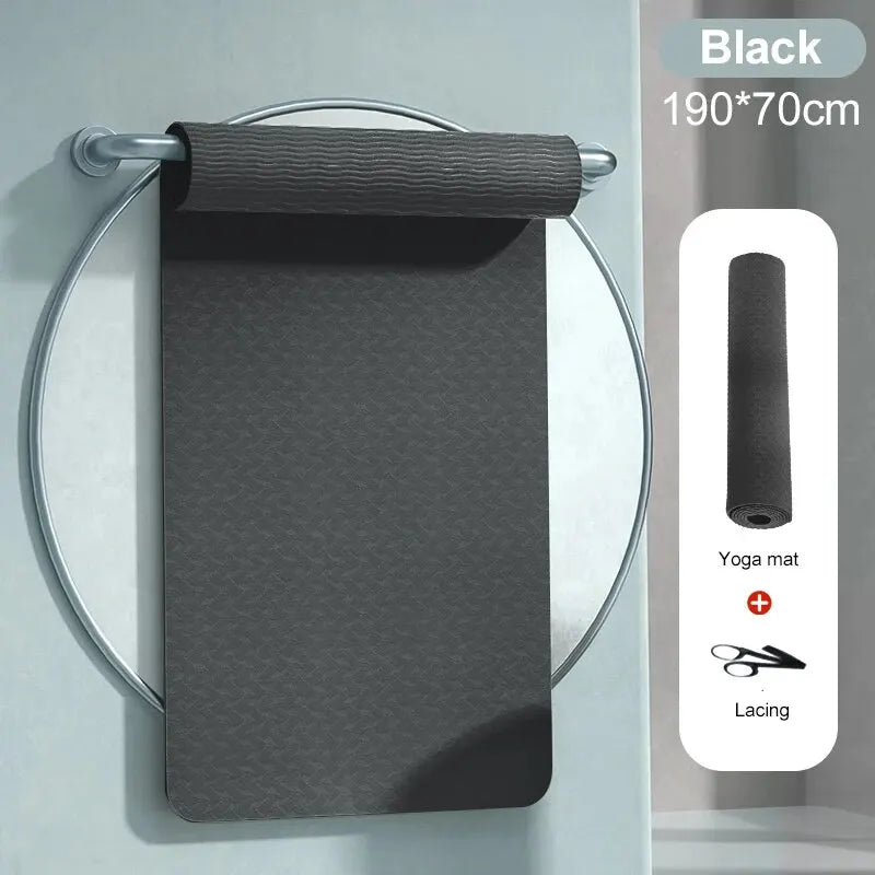 190CM Non Slip Yoga Mat Durable Gym Fitness Mat Tasteless
