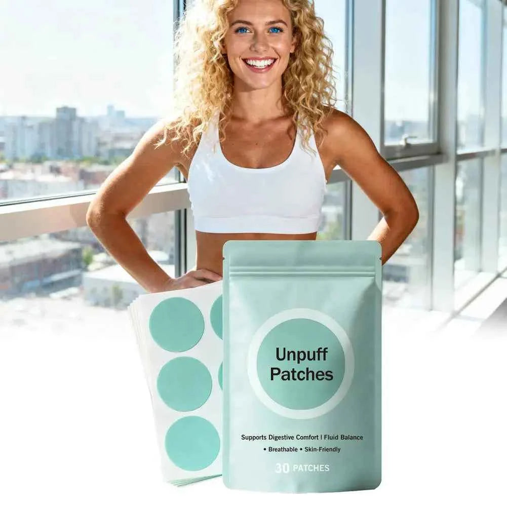 30 PATCHES Unpuff Patches Supports Digestive Comfort IFluid Balance Regulating Insulin Secretion Suppressing Appetit Breathable