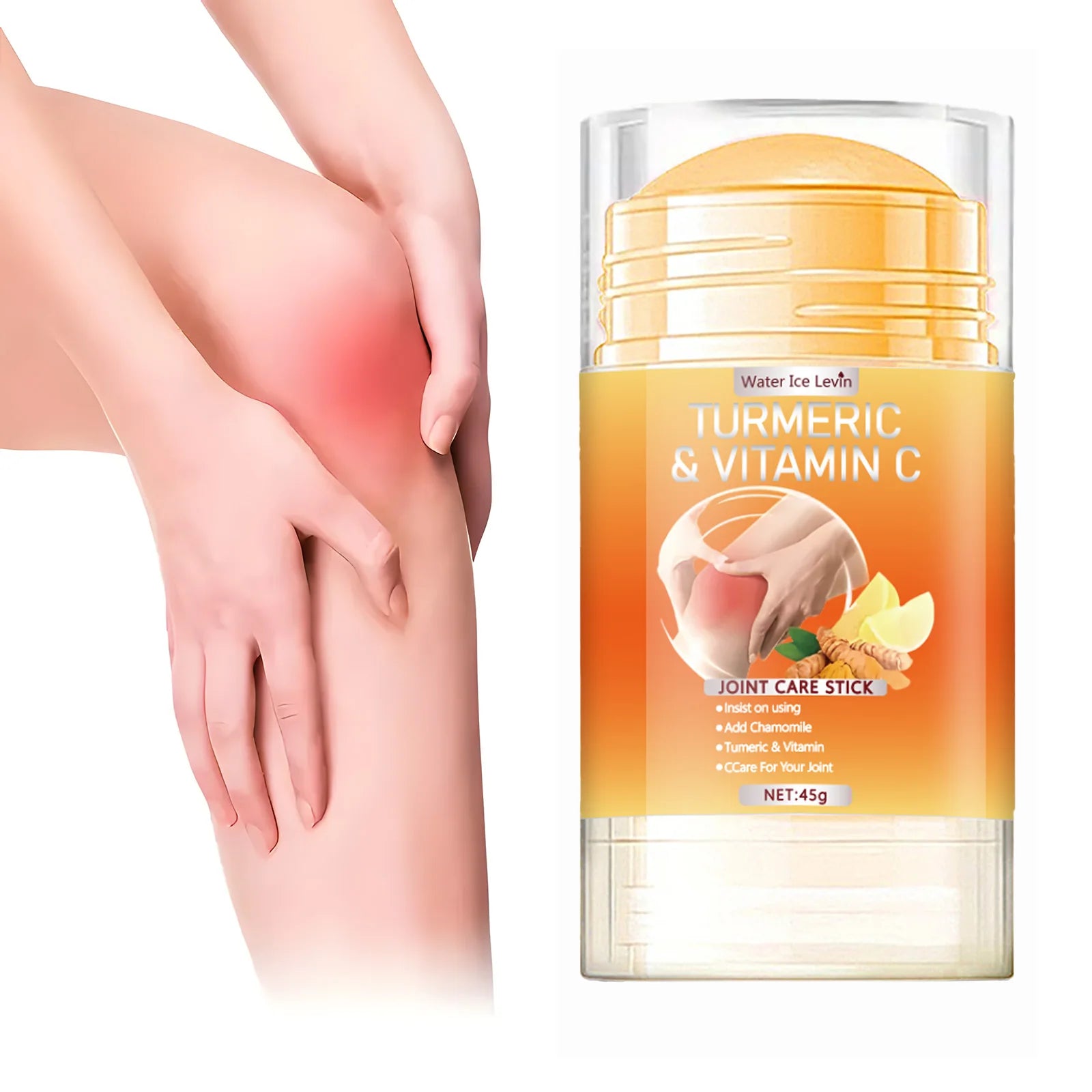 Turmeric Vitamin C Joint Bar - Hypoallergenic Soothing Moisturizer with Natural Honey, Glycerin and Vitamin C for All Skin Types - Path to Self-Improvement