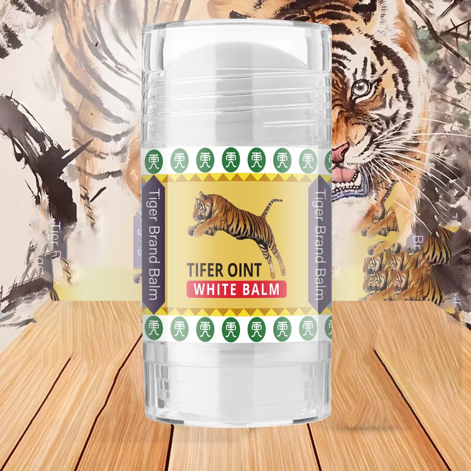 Tiger Body Massage Cream Stick, Contains a Mixture of Vitamin E and Olive Oil, Deeply Moisturizing, Easy to Apply, Non-Greasy - Path to Self-Improvement