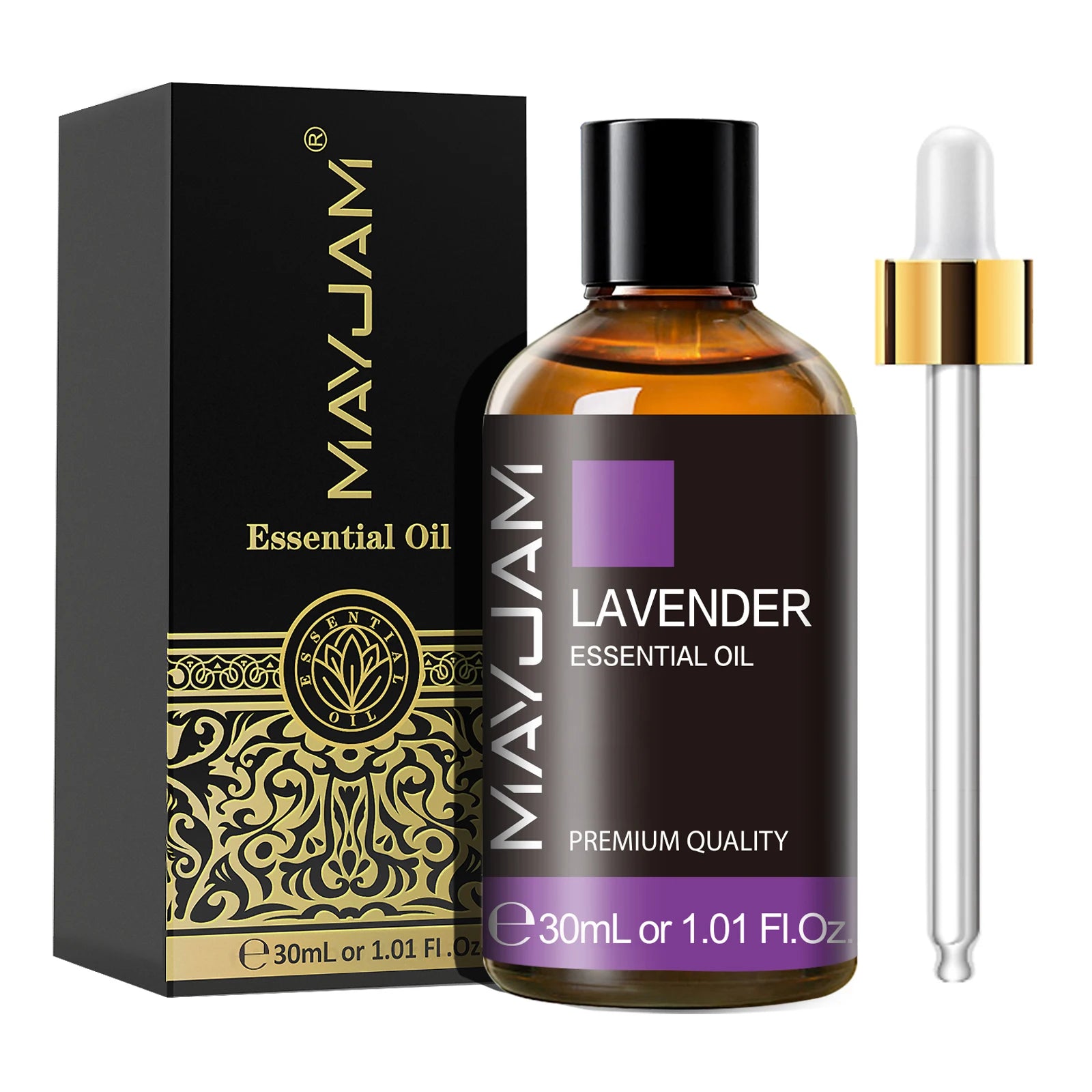 MAYJAM 1PCS 30ML Aromatherapy Essential Oil Lavender Vanilla Jasmine Eucalyptus Peppermint Aroma Oil for Diffuser Candle Soap - Path to Self-Improvement