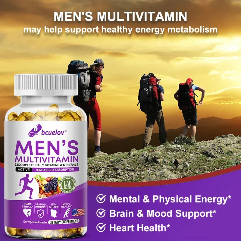 Men's Daily Multivitamin - 22 Vitamins & Minerals, Dietary Supplement for Immunity, Energy, Digestion, Skin, and Overall Health - Path to Self-Improvement
