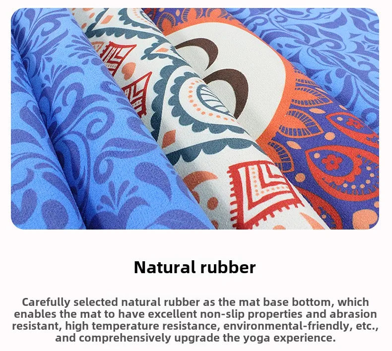 Chamois Yoga Mat Collapsible Portable Suede Yoga Towel Dance Movement Fitness Jump Rope Non-slip Floor Mat Exercise Mat  Gym Mat - Path to Self-Improvement