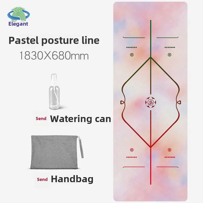 Chamois Yoga Mat Collapsible Portable Suede Yoga Towel Dance Movement Fitness Jump Rope Non-slip Floor Mat Exercise Mat  Gym Mat - Path to Self-Improvement