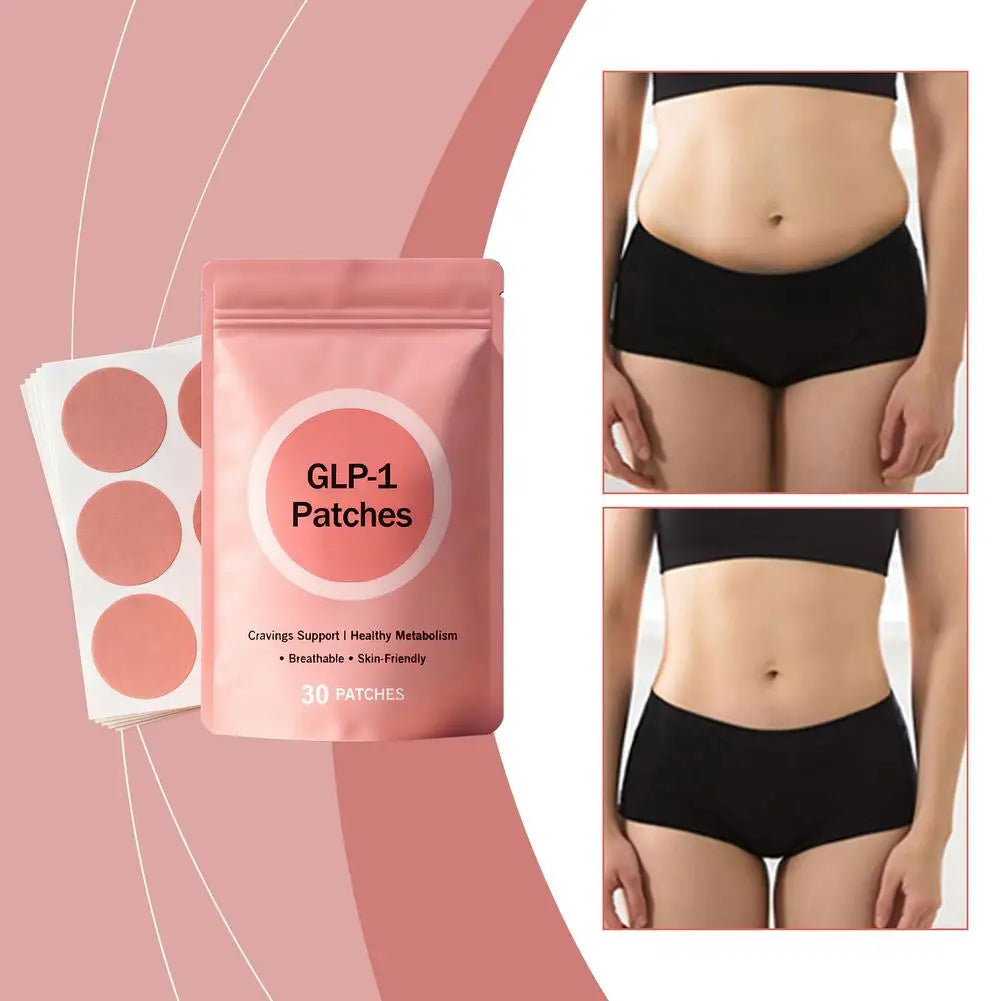 GLP-1 Plant-Based Transformation Patches 30pcs/Bag Hunger Modulation & Metabolic Adaptability Optimization For All Genders