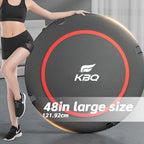 48in silent trampoline with adjustable handle, fitness trampoline, bungee jumping aerobic trainer, suitable for adult exercise - Path to Self-Improvement