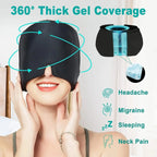 Migraine Relief Hat headache hat Gel Hot Cold Therapy Ice Cap For Relieve Pain Ice Hat Eye Mask Stress Pressure Pain Relief - Path to Self-Improvement