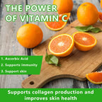 Vitamin C 1000 Mg - with Citrus, Rosehip, Immune Support, Collagen Production, Skin Health, Antioxidant, 120 Capsules - Path to Self-Improvement
