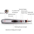Electric Acupuncture Point Massage Pen Pain Relief Laser Therapy Electronic Meridian Energy Pen Body Head Back Neck Leg Massager