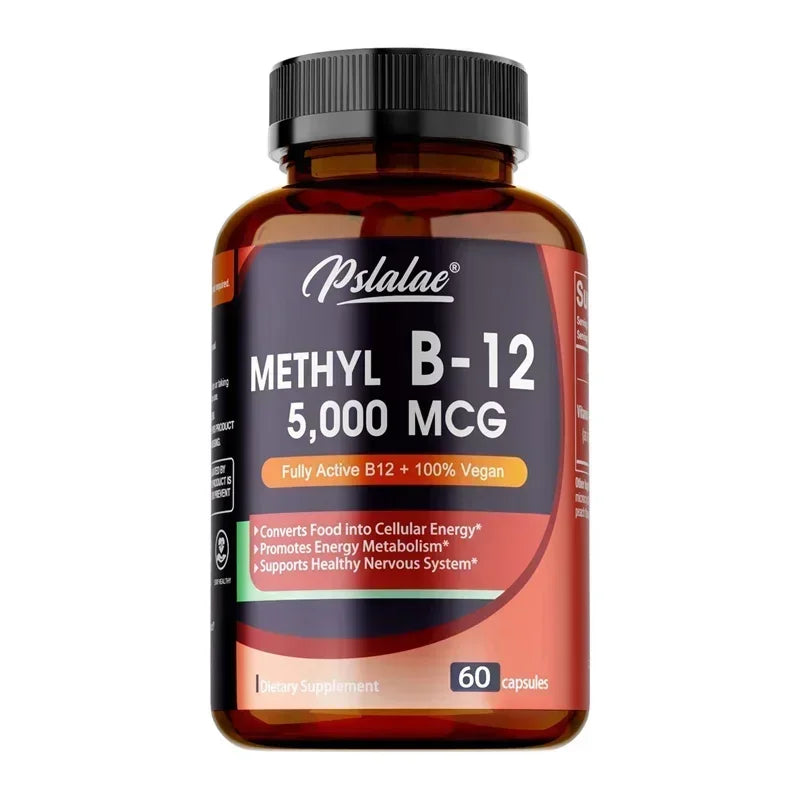 Vitamin B12 5000 Mcg - Supports Heart Health, Nervous System, Promotes Metabolism, Increases Energy Levels, Relieves Fatigue - Path to Self-Improvement