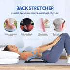 Back Stretcher for Back Pain Relief, Multi-Level Back Cracker Board, Lower and Upper Back Support for Herniated Disc - Path to Self-Improvement