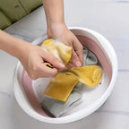 1pc Collapsible Foot Bath Basin For Soaking Feet Thickened PlasticBucket